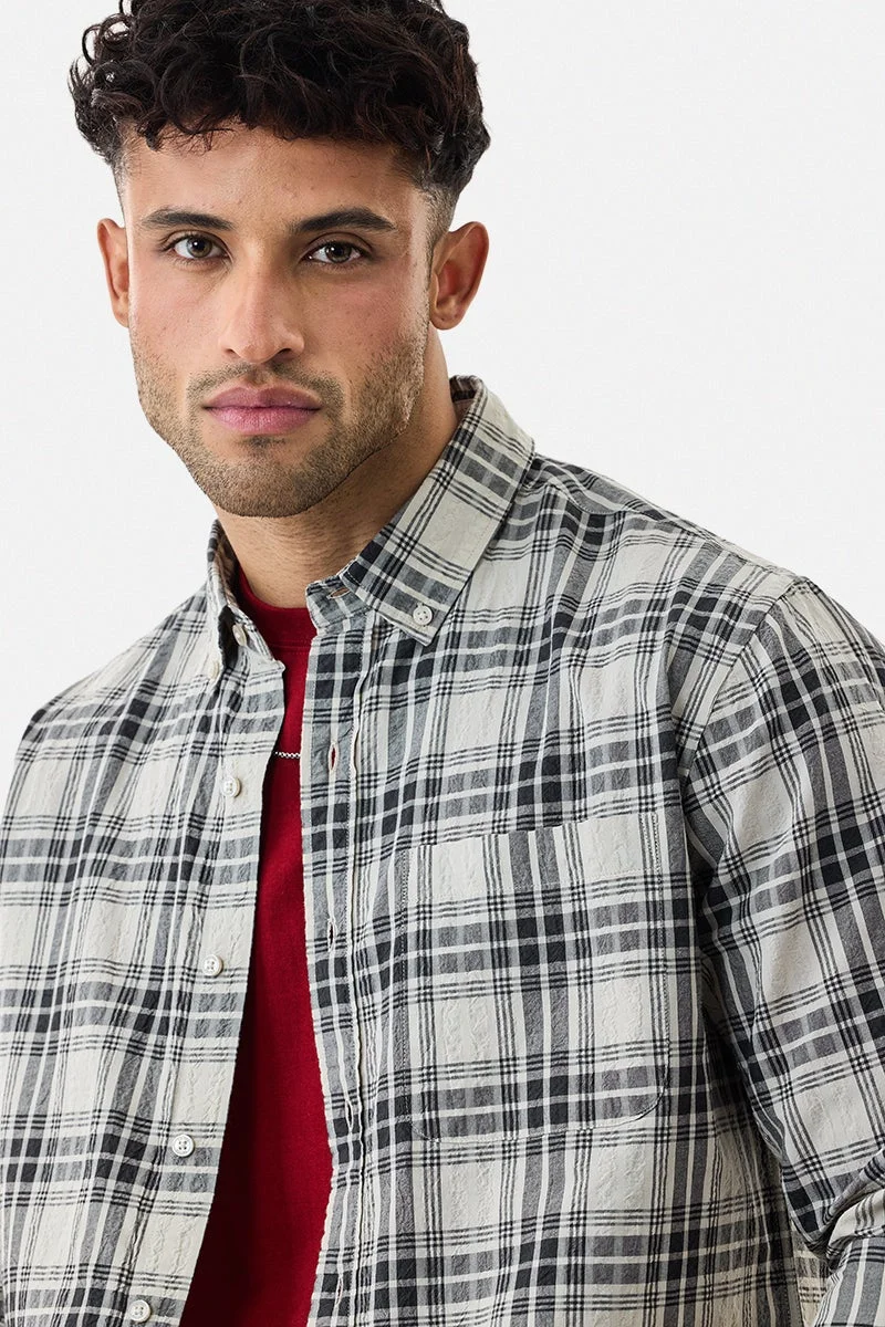 سنيتش قميص كاروهات مطحون