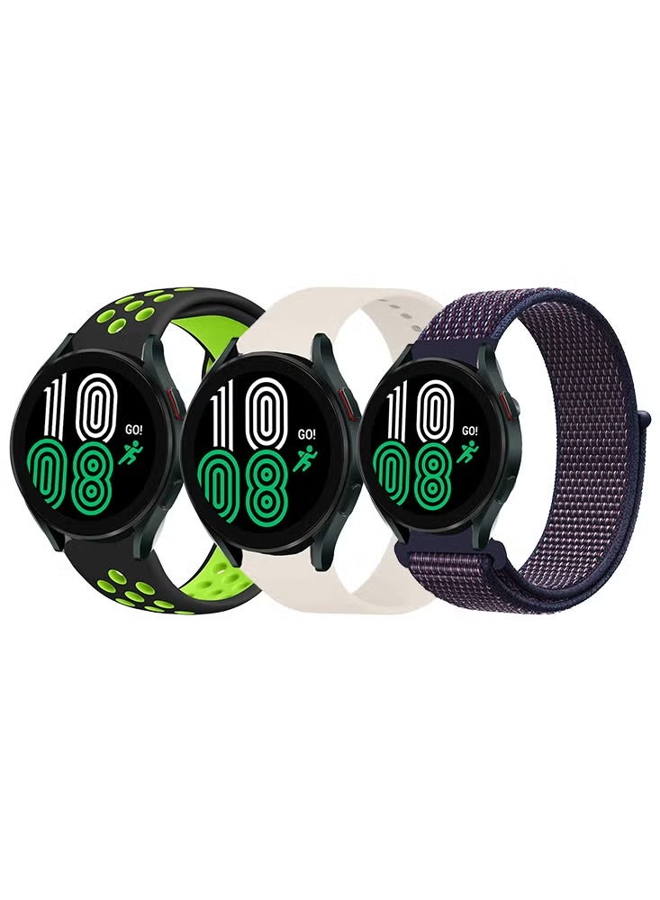 PROMASS 3pcs Watchband Bundle Compatible with all Samsung, Huawei, Amazfit, and Honor with 20mm band size - Image 1