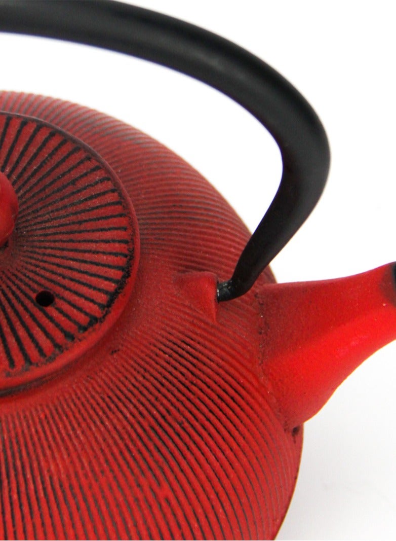 تيلاند ارفع تجربتك مع الشاي الأحمر والأخضر إبريق شاي من الحديد الزهر سعة 1.1 لتر مع طلاء بالمينا - Image 2