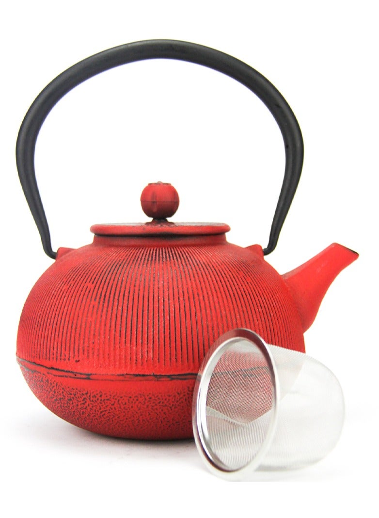 تيلاند ارفع تجربتك مع الشاي الأحمر والأخضر إبريق شاي من الحديد الزهر سعة 1.1 لتر مع طلاء بالمينا - Image 4