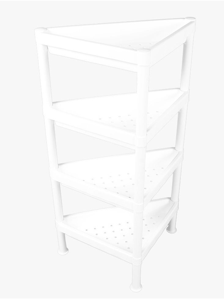 co arma - Plastic corner shelving unit with high stability and durability, 4 floors - Image 1