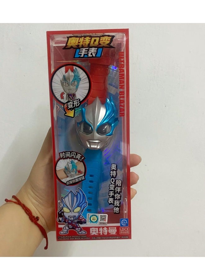 Ultraman DiGa OTE Q Change Watch Watch Time Educational Transformation Zeta Creative Luminous Cartoon Children's Toy-Color:LD-ATM8937E Ott Q Change Watch (Blazer Altman) - Image 1