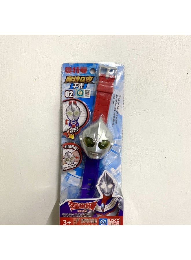 Ultraman DiGa OTE Q Change Watch Watch Time Educational Transformation Zeta Creative Luminous Cartoon Children's Toy-Color:LD-ATM8937E Ott Q Change Watch (Blazer Altman) - Image 3