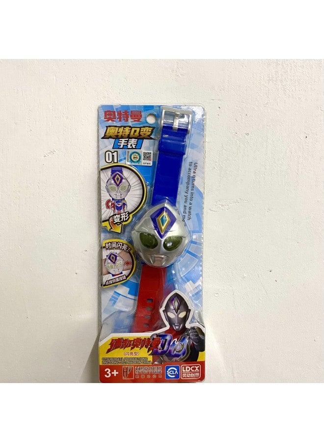 Ultraman DiGa OTE Q Change Watch Watch Time Educational Transformation Zeta Creative Luminous Cartoon Children's Toy-Color:LD-ATM8937E Ott Q Change Watch (Blazer Altman) - Image 4