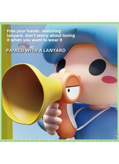 Generic Peco Peco Internet Popular Peco Peco Variable Voice Loudspeaker Electric Recorder Horn-Year-old Baby Cloth Book-Color:Cute Big-billed Bird [rose Red] Comes With A Lanyard-Specifications:[five Variables + Super Long Recording + Real-time Amplification] Free Battery + Gift Box  - Image 5