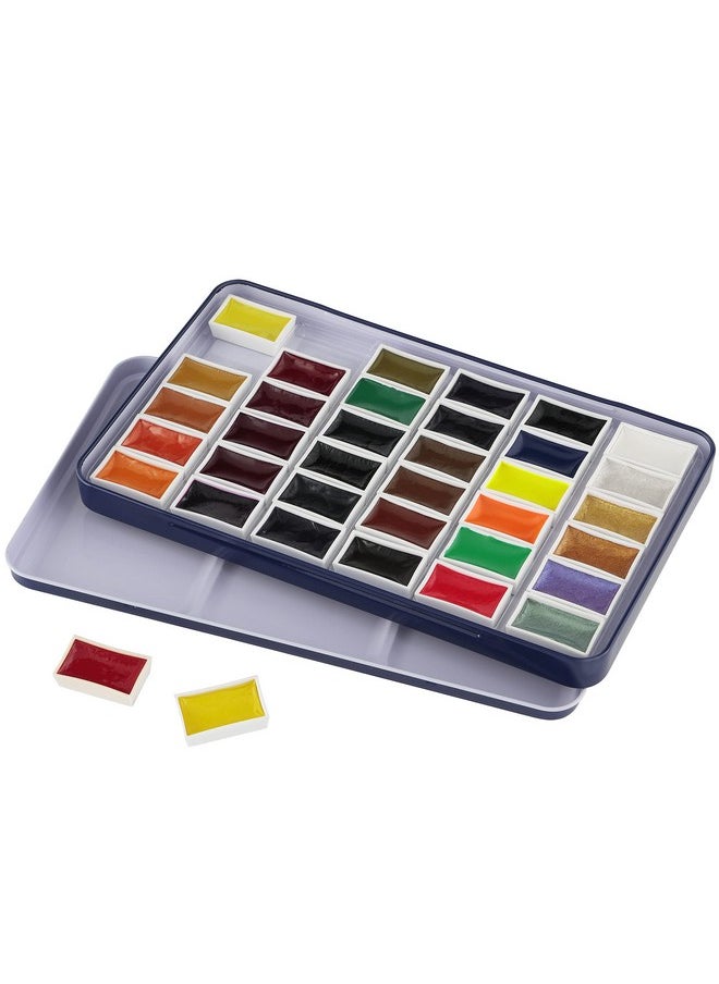 Soho Urban Artist Ez Lift Artist Watercolors Pan Set Of 36 Professional Watercolor Pan With Rich & Brilliant Colors For Painters Artists Canvas & More!  - Image 2