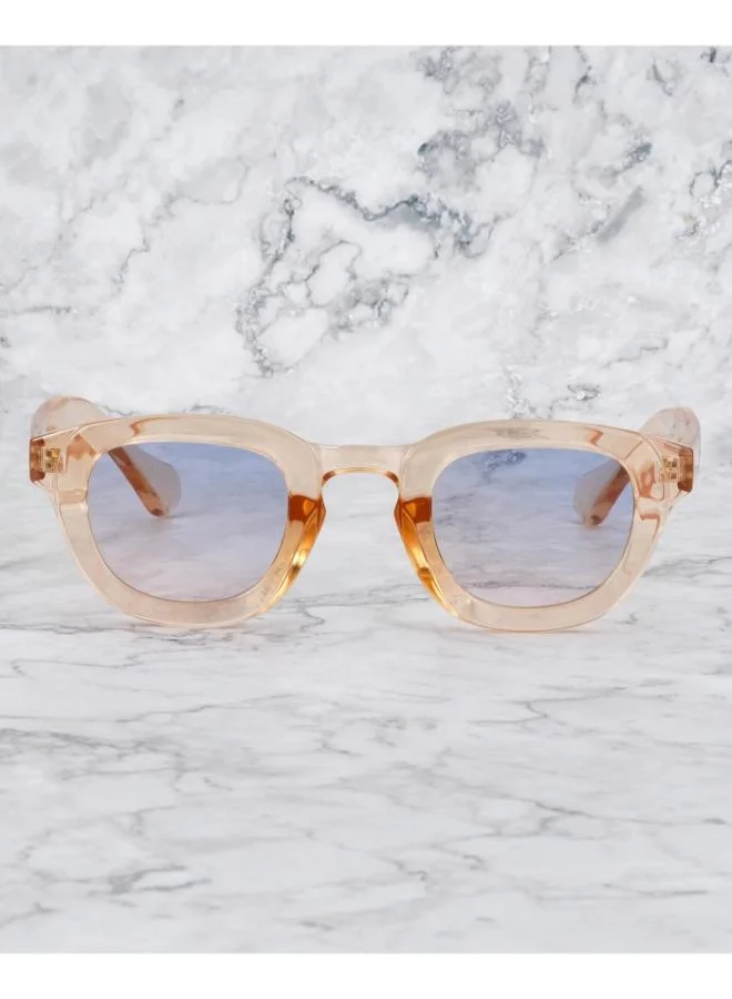  اكسبليست باوتس نظارات شمسية أنيقة للجنسين روبن شامبانيا بتدرج أزرق إلى وردي
