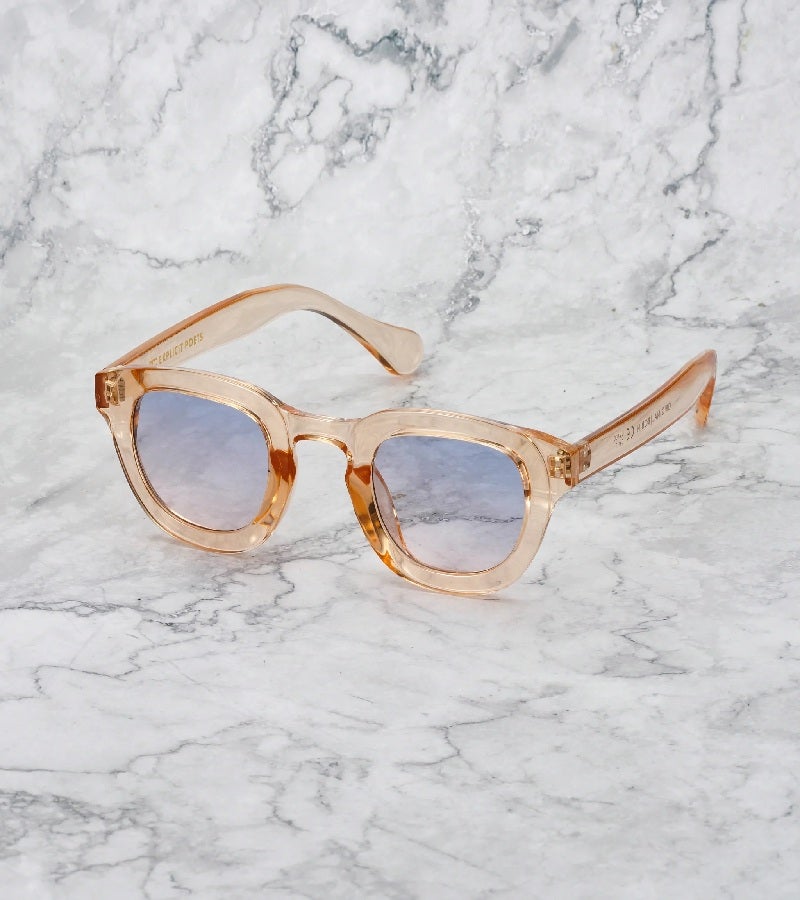 Explicit Poets Unisex ROBIN Champagne - Gradient Blue to Pink Stylish Sunglasses, 5EP6 - Image 1