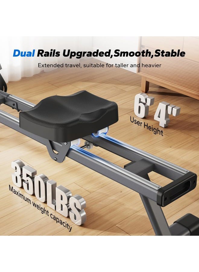 Merach Rowing Machine, Magnetic Rower Machine for Home (deep black) - Image 3