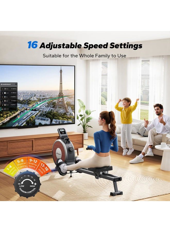 Merach Rowing Machine, Magnetic Rower Machine for Home (deep black) - Image 5