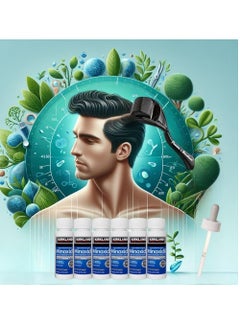 Kirkland Signatur (6 Pack) Kirkland Minoxidil for Men Hair Regrowth Treatment, Liquid Extra Strength 5% Topical Solution, 6 Months Supply - Dropper Applicator and Microneedle Roller Included - Minoxidil Kirkland  - Image 2