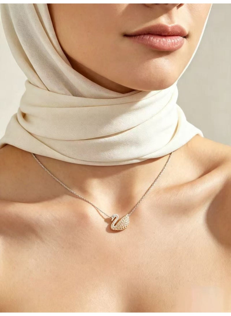 Swaroop Designer Women's Dazzling Swan Collection Necklace Swaroop Designer - Image 2
