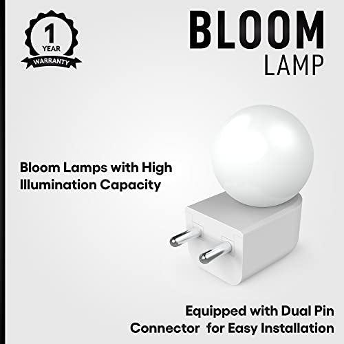 FYBROS Bloom 0.5Watt LED Bulb for Night Multicolor Bulb, Bedroom Lights for Night in Multicolor, LED Night Lamp for Bedroom, LED Bulbs for Home, Play and Plug Decorative Lamps for Bedroom - Image 3