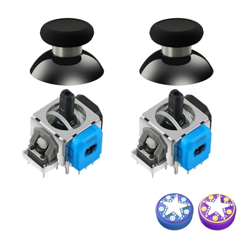 AKNES GuliKit TMR Electromagnetic Joysticks Replacement for DualShock PS4 Controller, Thumbstick Grips for PlayStation 4 Controller, Thumbstick Caps Included - Image 1