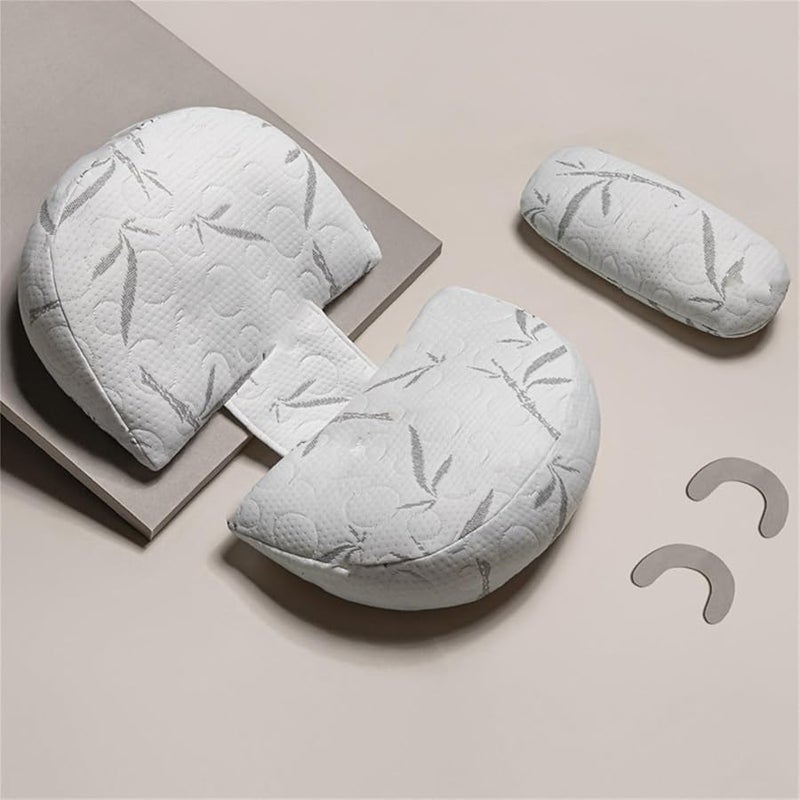 Ergonomic Pregnancy Pillow For Side Sleepers Universal Size Bamboo And Baby Pillow - Image 3