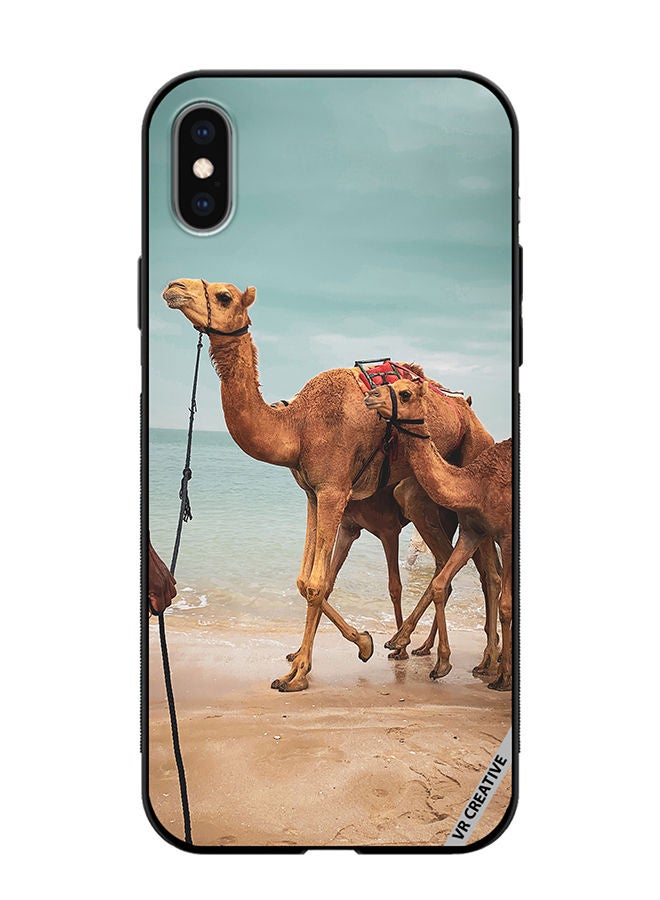 VR CREATIVE Protective Case Cover For Apple iPhone X/XS Merry Camel Design Multicolour - Image 1