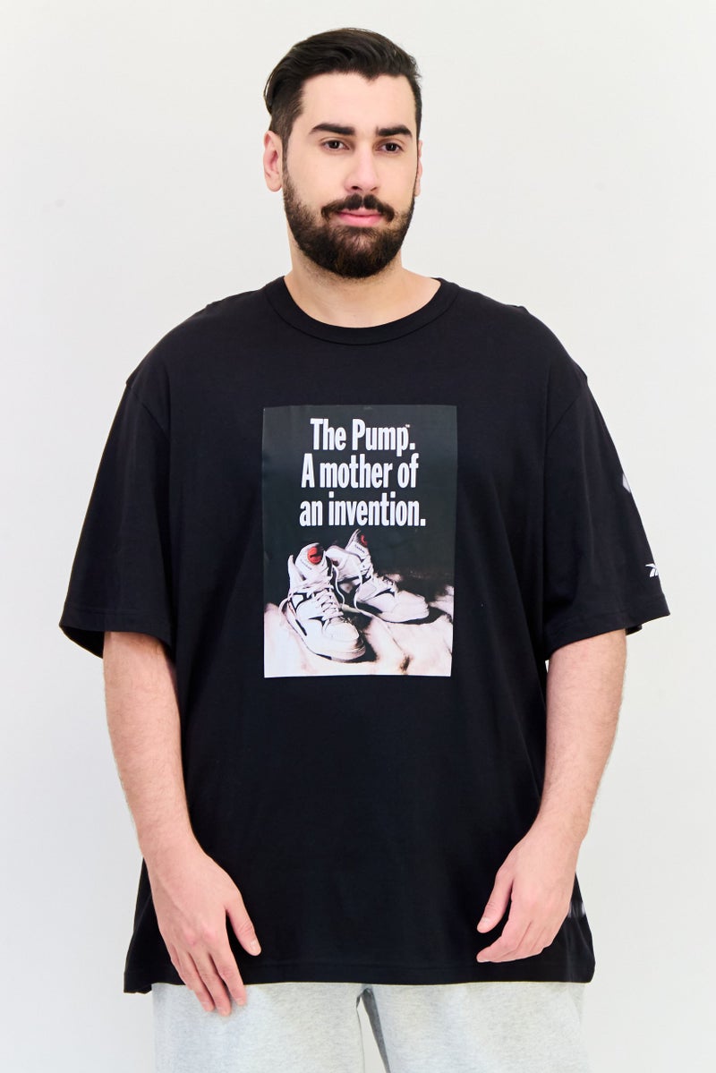 Reebok Men Sportswear Fit Short Sleeve Outdoor T-Shirt, Black - Image 1