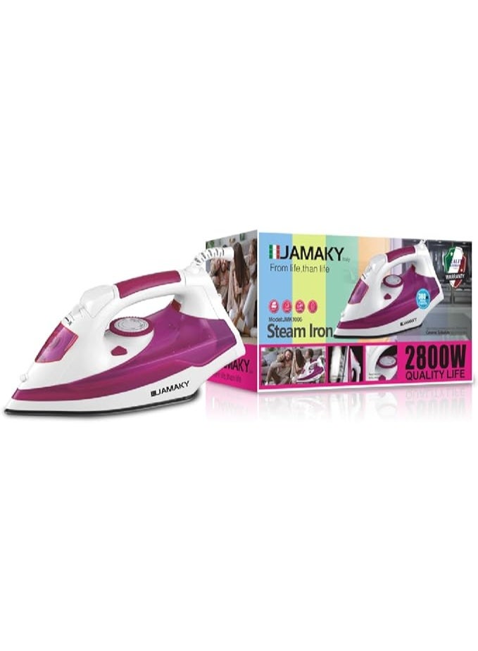 جامايكا مكواة بخار جاماكي، 2800 واط (إيطالية)، خزان سعة 380 مل، JMK 1006 - Image 1