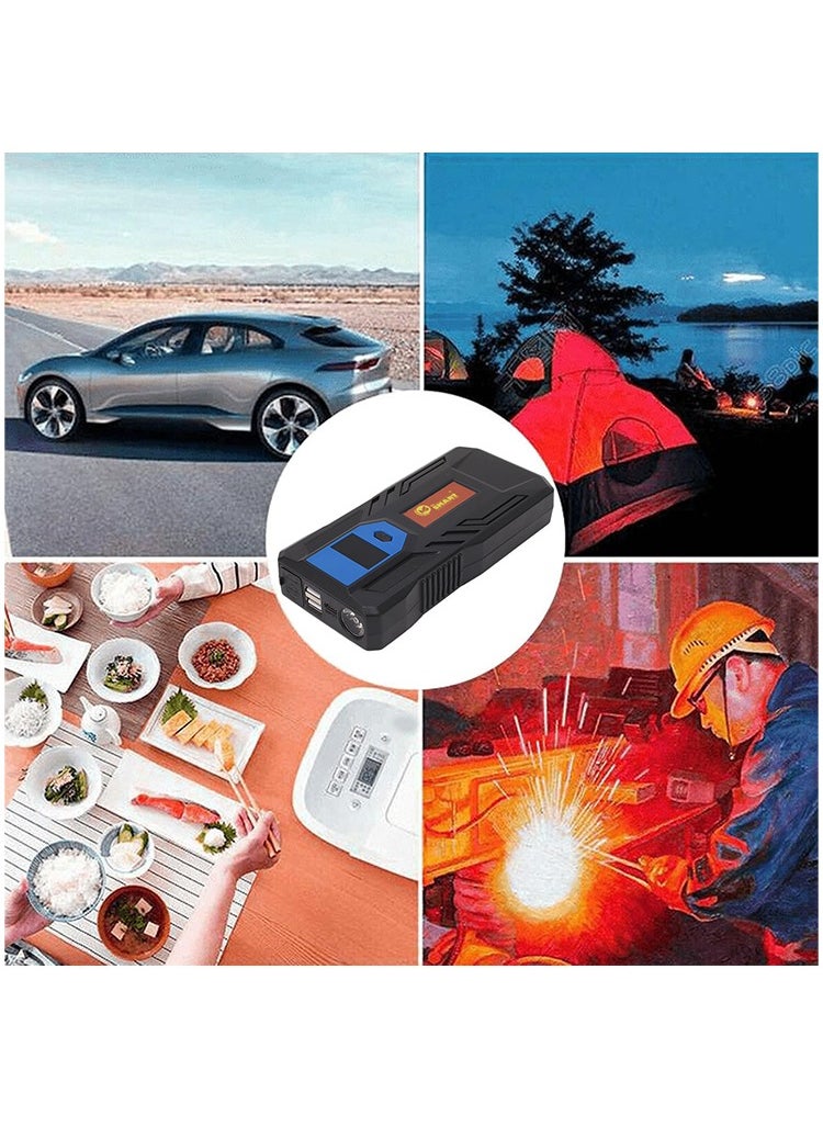 مستر سمارت جهاز بدء تشغيل السيارة المحمول Mr. Smart بشاشة LCD، وحزمة تعزيز البطارية 12-24 فولت  - Image 2