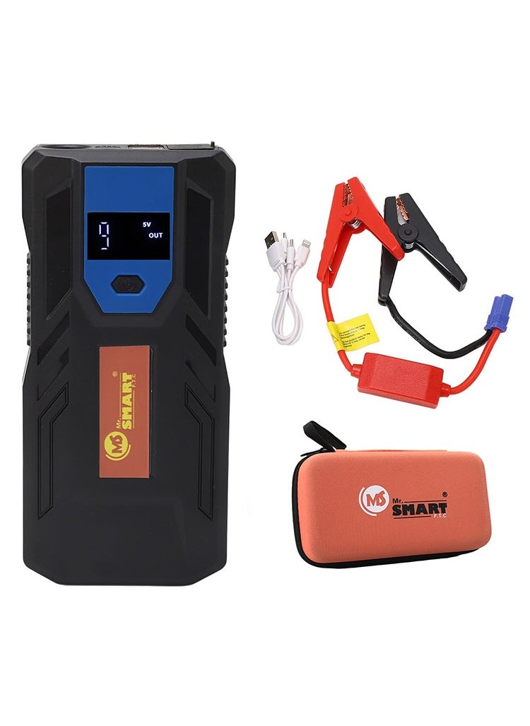 مستر سمارت جهاز بدء تشغيل السيارة المحمول Mr. Smart بشاشة LCD، وحزمة تعزيز البطارية 12-24 فولت  - Image 1
