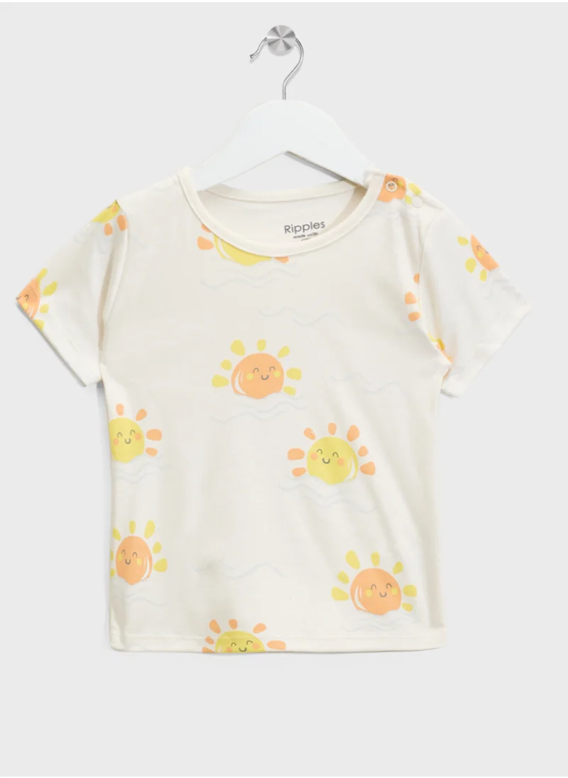 Ripples Boys 2pcs Sets with Short & T-shirt