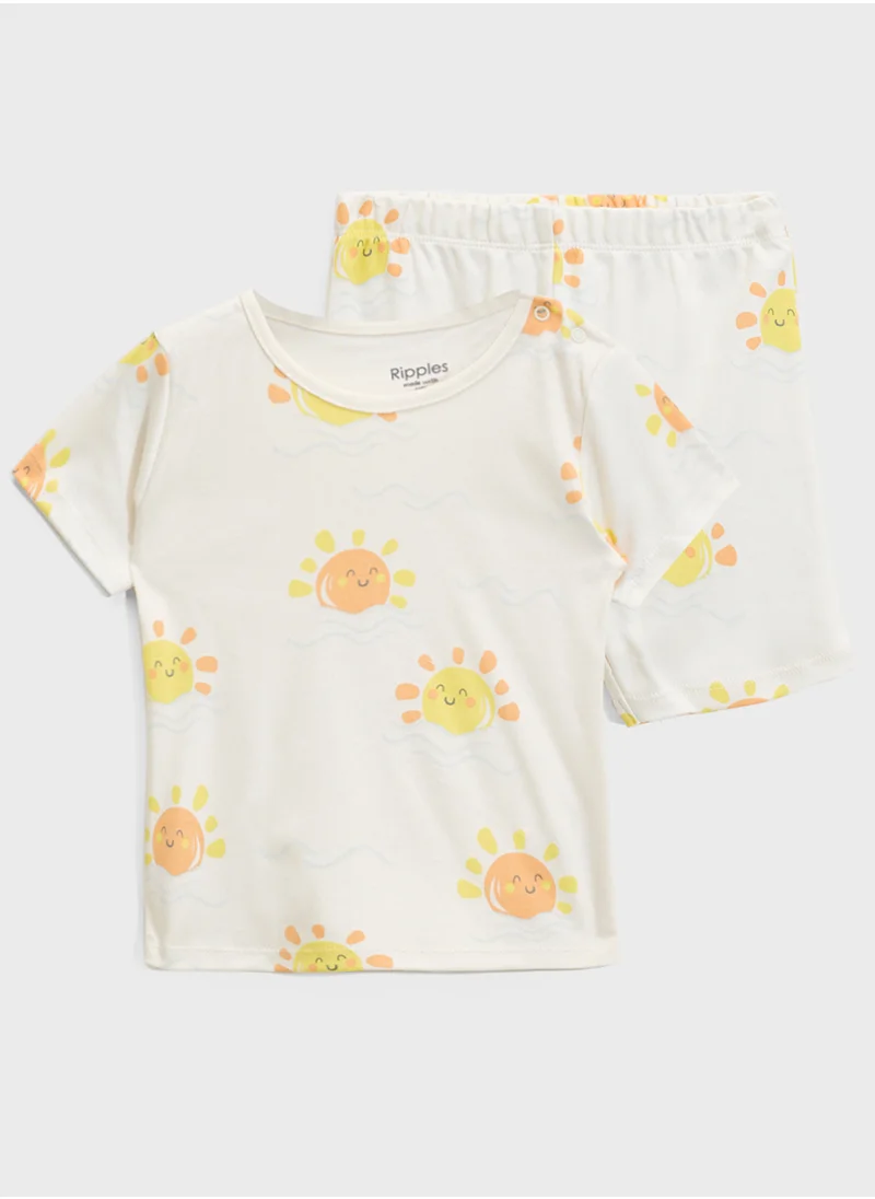 Ripples Boys 2pcs Sets with Short & T-shirt