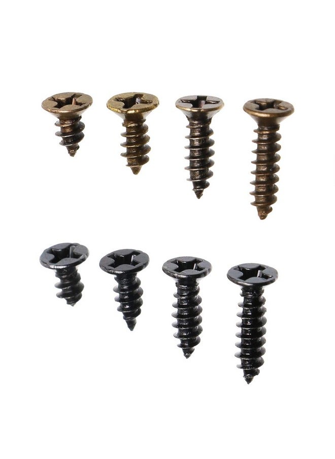 Mini Skater 200PCS Small Cross Flat Head Tapping Wood Screws with Oxide and Wax 4 Size Screws Assortment Kit (Black&Bronze,200pcs) - pzsku/ZD3CD140A0840A4A56C0CZ/45/_/1740982893/ce3ac761-f887-42f6-81ef-3dfbd2478ee9