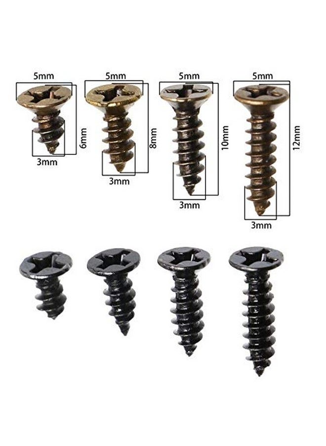 Mini Skater 200PCS Small Cross Flat Head Tapping Wood Screws with Oxide and Wax 4 Size Screws Assortment Kit (Black&Bronze,200pcs) - pzsku/ZD3CD140A0840A4A56C0CZ/45/_/1740982894/cb25336f-cddb-431c-87b7-cfabbb138183