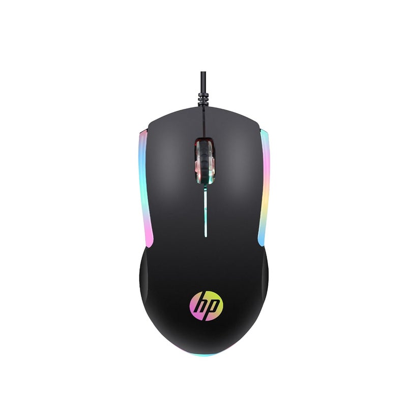 HP M160 USB Wired Gaming Optical Mouse with LED Backlight, 1000 DPI, 3 Buttons and Press Life Up to 3 Million Clicks, 1 Year Warranty (843W8AA, Black) - Image 1