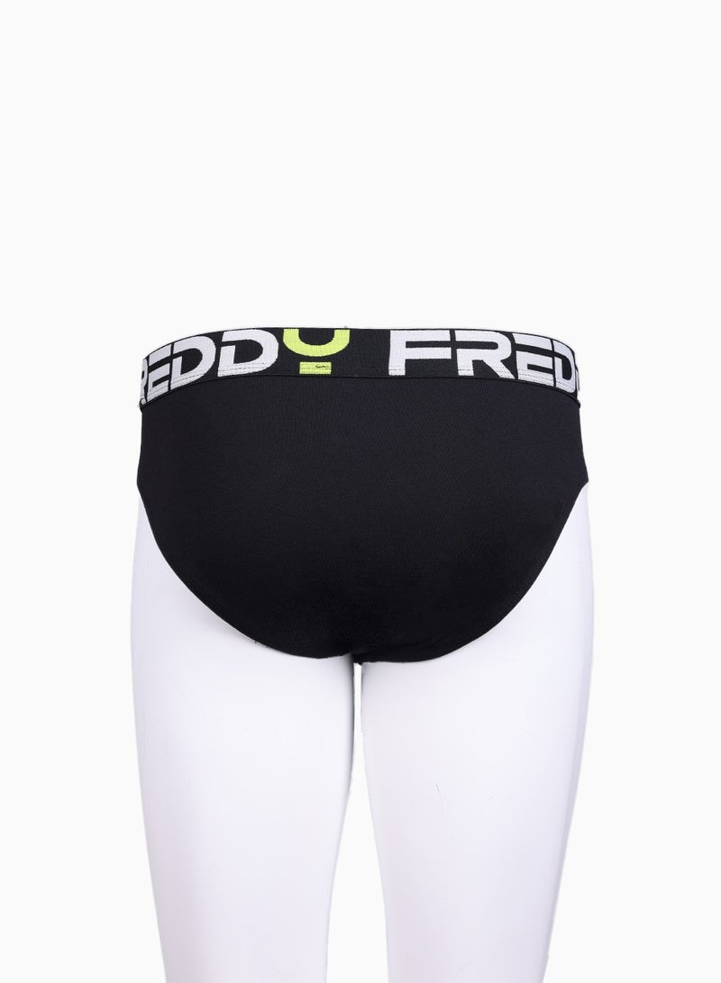 فريدي بريف رياضي عصري - أسود | ملابس داخلية رجالية قطنية كلاسيكية - Image 3