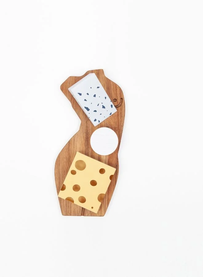 doiy Serving Board – Body | Artistic Charcuterie and Cheese Board | Modern Kitchen Décor | Cutting Board | Kitchen Serving Tray | Wooden Tray