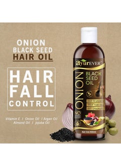 AYUREVER Onion Black Seed Hair Oil For Hair Growth And Hair Fall Control - With Black Seed Oil Extracts (200 Ml)  - Image 4