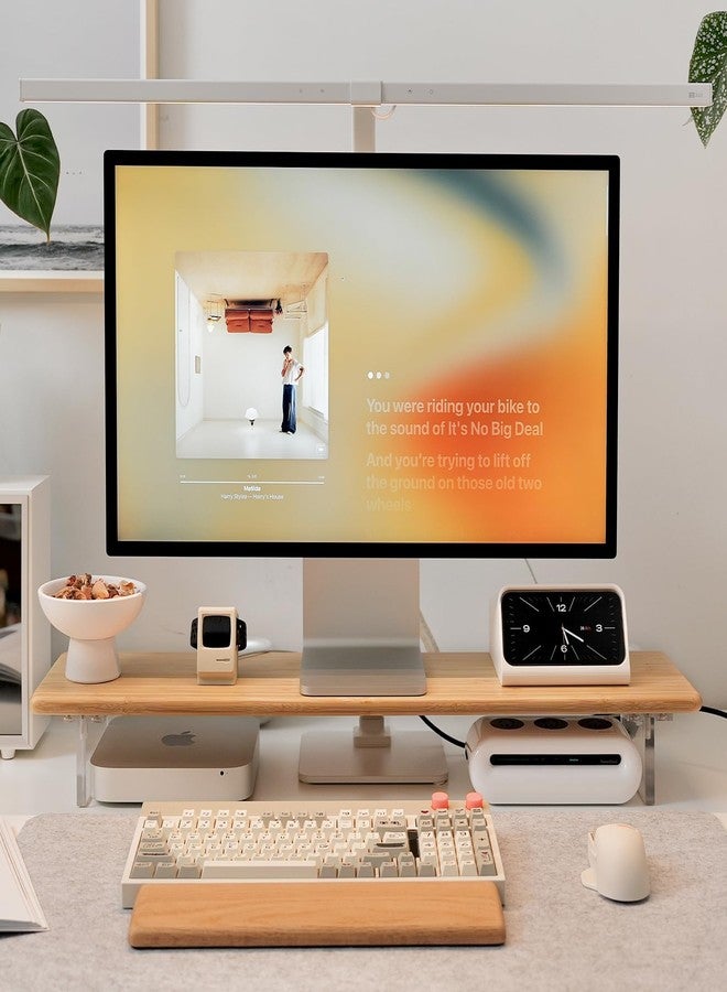 rocddeer Rocddeer Rocd Deer Bamboo Monitor Stand Riser 31 5 Inches Natural space-saving Desk Shelf ZD3CD47924206AD63F193Z
