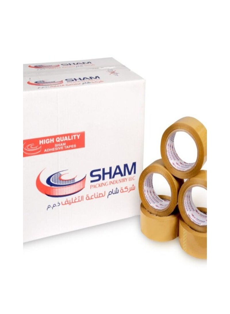 Sham Pack Sham Pack Combo Deal Buy two Brown and Clear Tape 50 yards 2 Inches and get 2 Masking Tapes 1 Inch 30 Yards FREE - Image 1