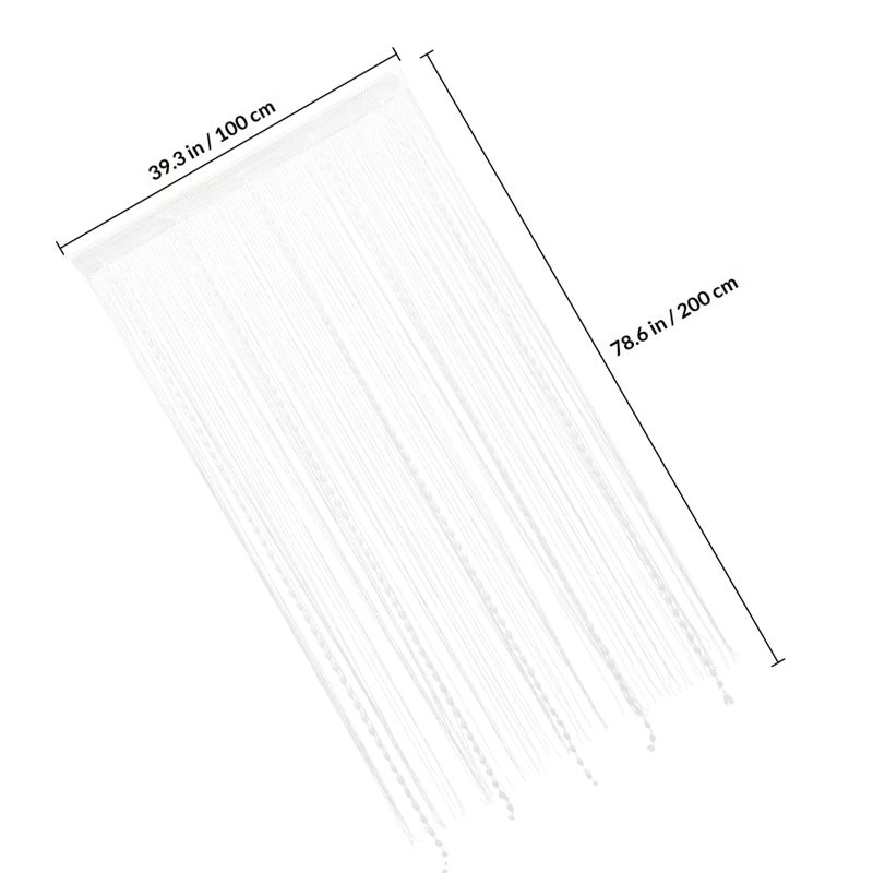 Door Curtain Fringe Room Divider Door Fly Screen Window Wall Panel Room Decoration - Image 2