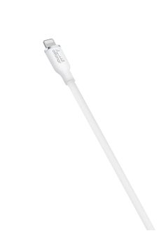 alfanar 480Mbps 2.4A Braided USB Type-A to Lightning Fast Charging Cable White 1 m C2-41A-LBW09  - Image 3