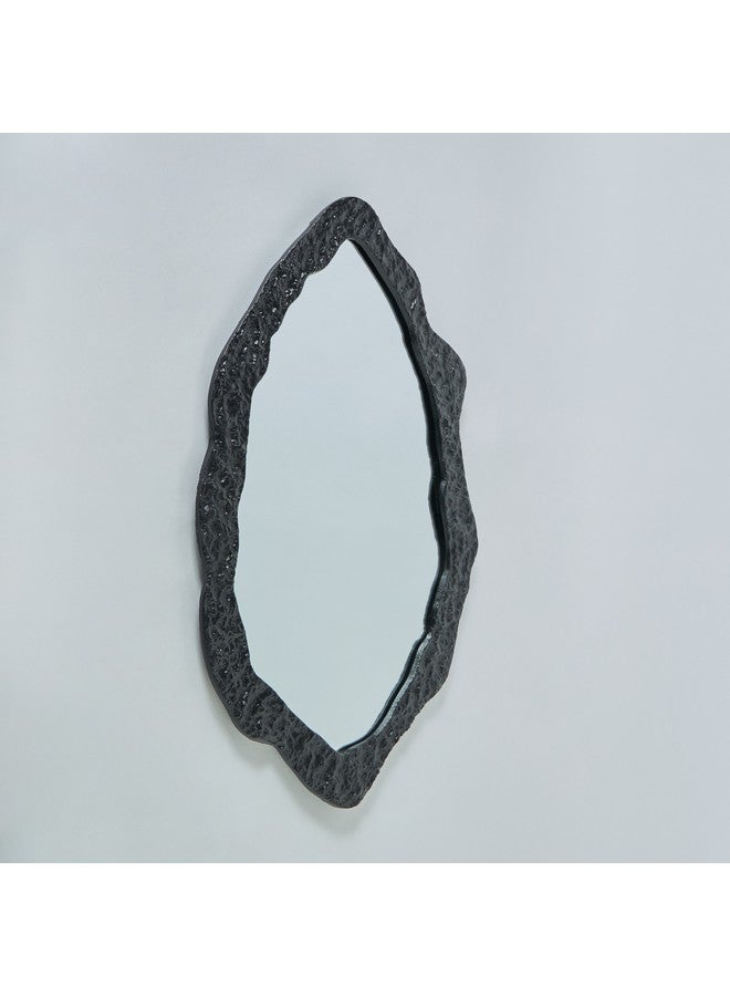 Home Box Rayon Aluminium Premium Round Organic Shape Mirror 43 x 2 x 70 cm  - Image 5