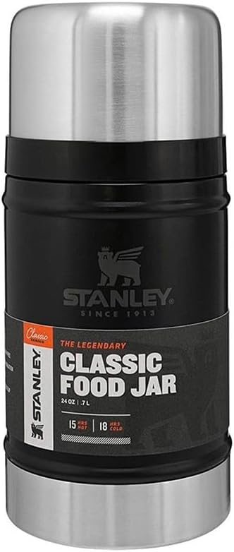 Stanley Classic Legendary Food Jar 0.7L / 24OZ Matte Black – BPA Free Stainless Steel Thermos - Image 1