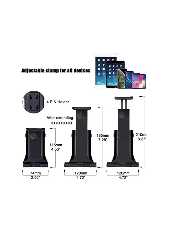 erorex Cup Holder Tablet Mount for iPad Mini 6, Car Cup Holder Tablet Mount for Car Phone Stand for Galaxy Z Fold 5/Z Flip 5/S23/S22/S21/iPhone 15 14 13 12 11/iPad Mini 8.3 inch  - Image 3