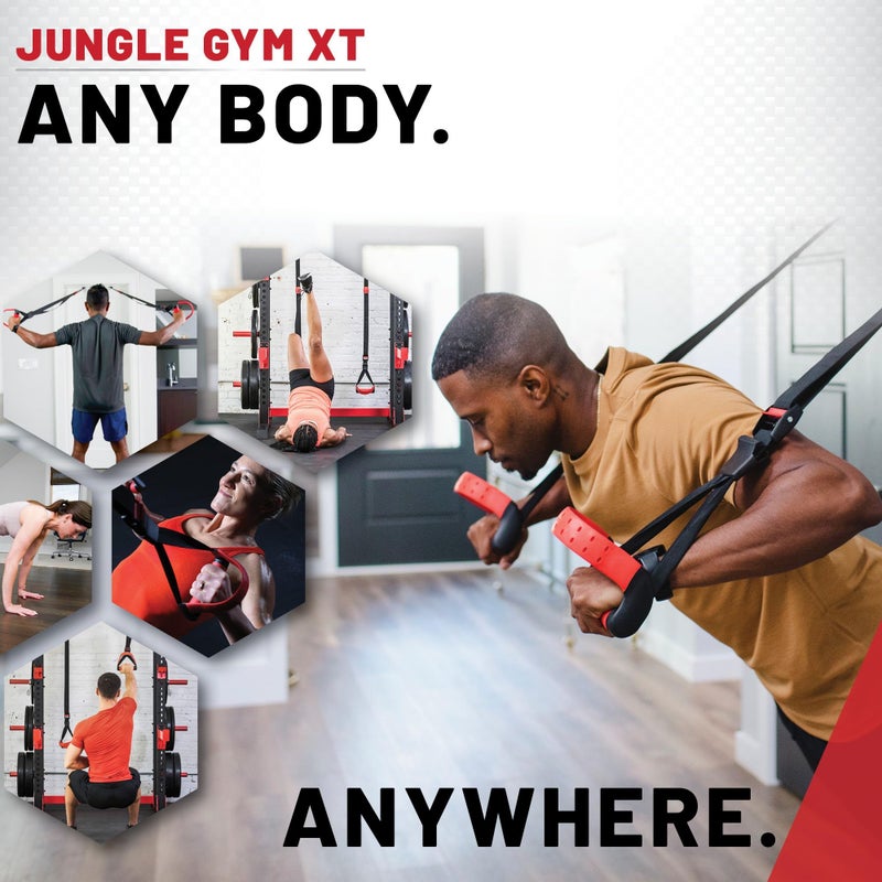 Lifeline Jungle Gym XT Body Weight Suspension Trainer System – Patented Split Anchor, Full-Body Workout, Lightweight Home Suspension Training Kit for Home Gym, Workout Equipment - Image 3