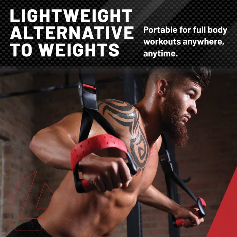 Lifeline Jungle Gym XT Body Weight Suspension Trainer System – Patented Split Anchor, Full-Body Workout, Lightweight Home Suspension Training Kit for Home Gym, Workout Equipment - Image 4