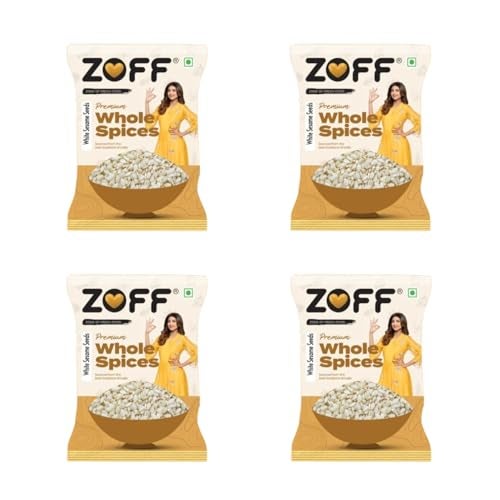 Zoff White Sesame Seeds - Nutty Flavor, Nutrient-Rich Till Seed Superfood Handpicked for Maximum Taste & Quality - Sesame Seeds 400gm - Image 1