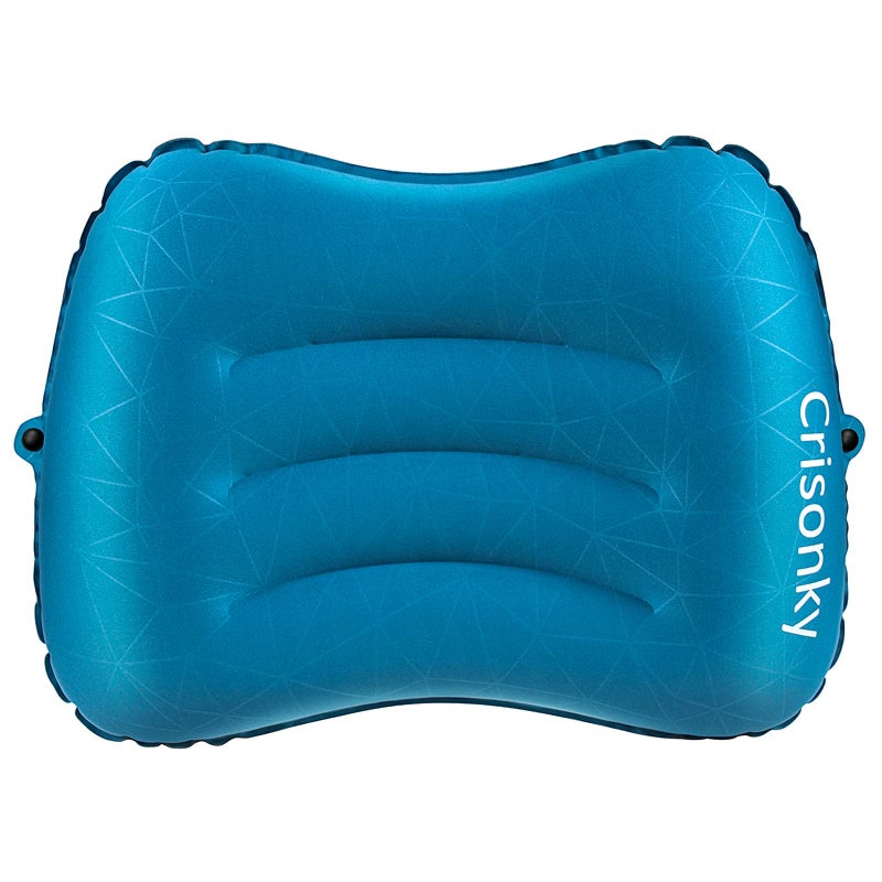 Crisonky Camping Pillow - Inflatable Pillow - Travel Pillows for Backpacking & Airplane, Lumbar Support 2.0 Blow Up Pillow, Ultralight Compressible, Comfortable, Ergonomic Pillows - Image 2