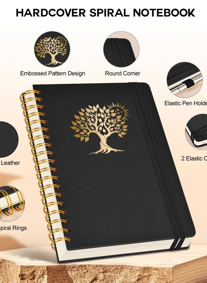 PERCUN Large Spiral Notebook with 300 Numbered Pages - B5 Spiral Journal for Writing, College Ruled Lined Pages, Work & School Notebook for Men & Women,hardcover Leather Notebook 7" x 10" - Image 3