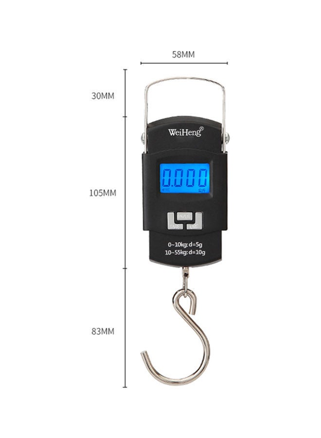 NIBEMINENT Rechargeable LCD Electronic Scale Black/Blue/Silver 103x58x22mm  - Image 4
