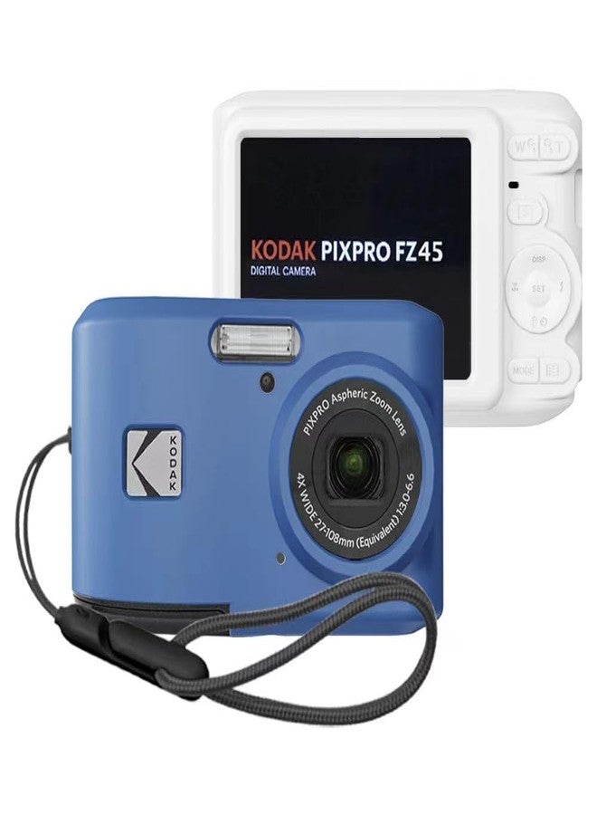Tedubax Case for Kodak PIXPRO FZ45 Case, Soft Silicone for Kodak PIXPRO FZ45 - Anti-Scratch Slim Fit Lightweight Protective - Blue - Image 1