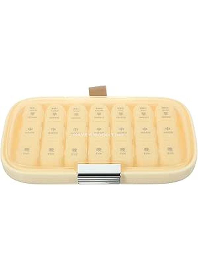Large Portable Pill Organizer with Tight Closure Travel Medicine Case for Daily Supplements - Image 1