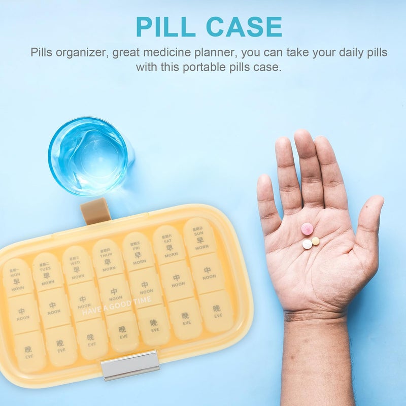 Large Portable Pill Organizer with Tight Closure Travel Medicine Case for Daily Supplements - Image 4