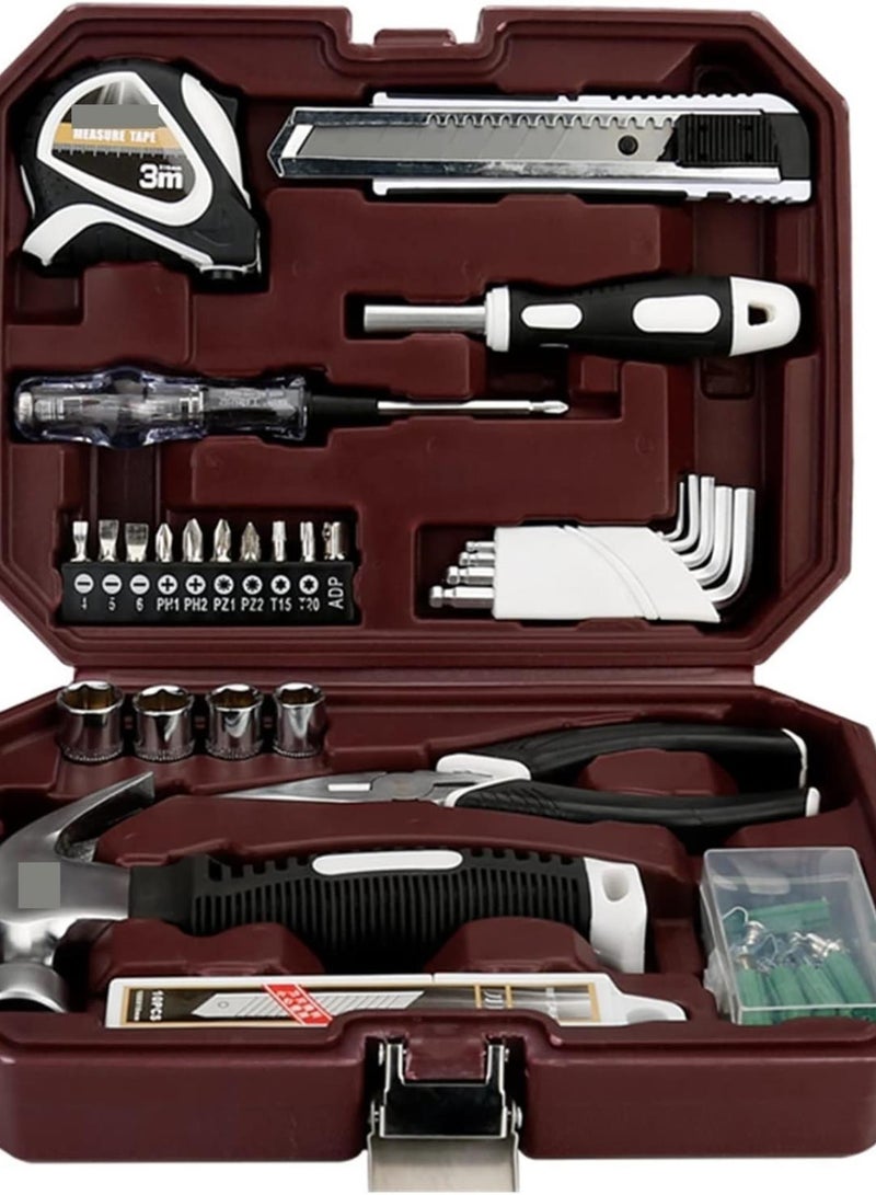 GGOOT Tool Box 10Pcs/28Pcs Mechanical Workshop Tools Set Home Repair Multi-tool Hand Tool Boxes Hardware Combination Kits for Metal Woodworking (Color : NRD105066 28Pcs) (Nrd105048 10pcs  - Image 3