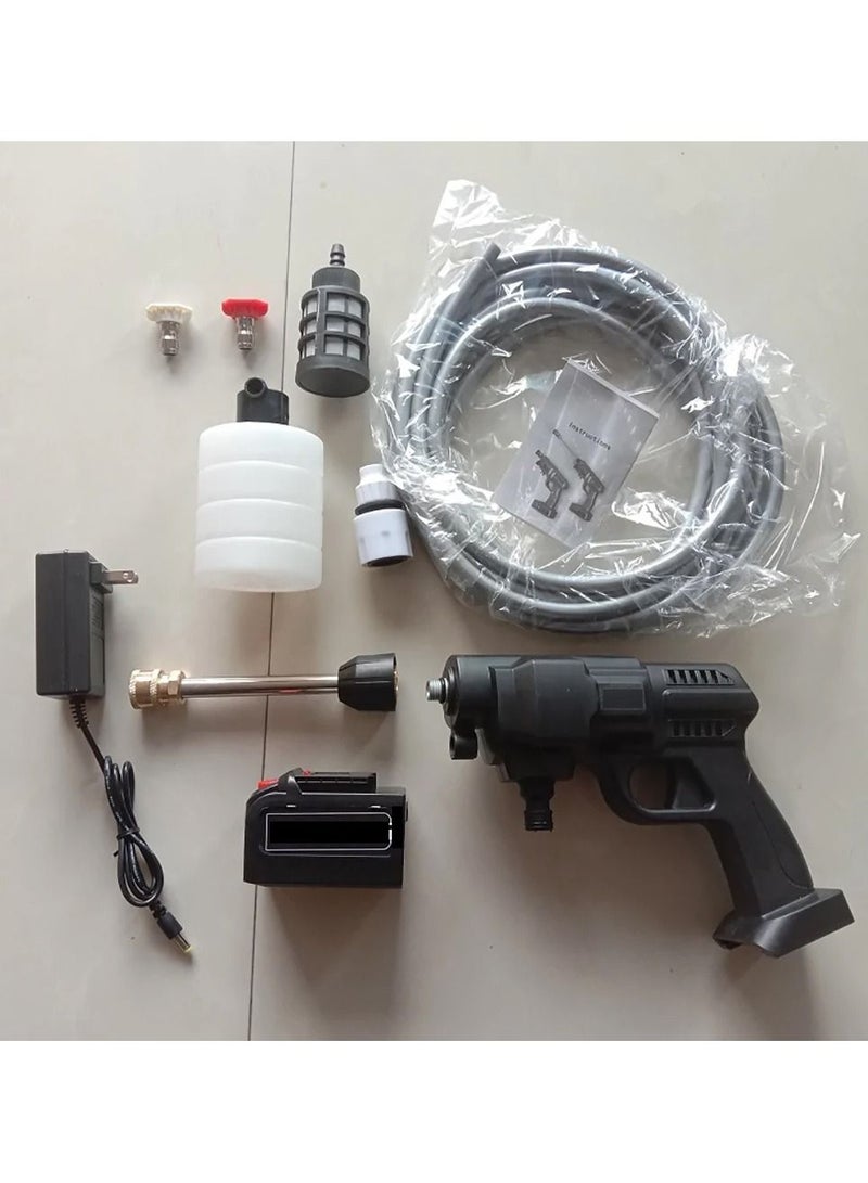 Portable High Pressure Washer Gun, Handheld Cordless Pressure Washer with 6-in-1 Adjustable Nozzle & Foam Generator Nozzle Water Pump, Electric Pressure Washer for Car Home Garden - Image 5